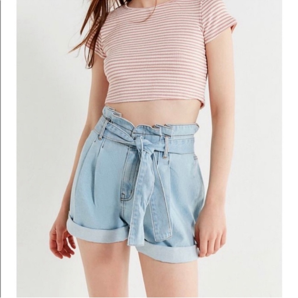 BDG paperbag tie mom short 25
